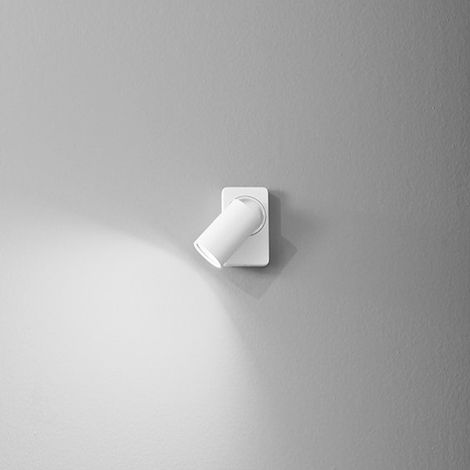 Faretto in alluminio colore bianco Oddy 1 luce attacco GU10  orientabile d.6cm (1/3)