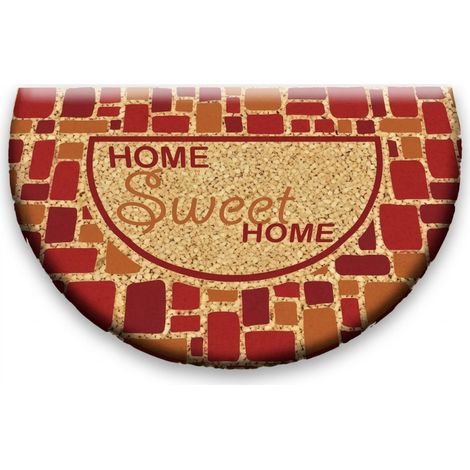 Tapis d'entrée « Home Sweet Home » 40 x 60 cm  Antidérapant et résistant  Matière flexible et recyclable  Idéal pour l'entrée (1/5)