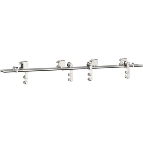 Maison Exclusive - Kit de herrajes para puerta corredera 183 cm a
