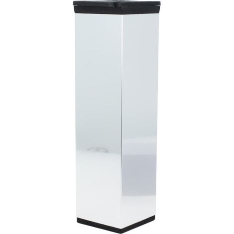 Ersatz Möbelfuß Aluminiumfuß Sofafuß Höhenverstellbar Kommodenfüße Chrom 150mm