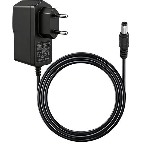 12V 1A, 12W Universal-Netzteil 100-240V 50/60Hz, 12V Universal-Netzteil mit 5,5 x 2,5 mm Stecker, Ladegerät für LED-Streifen, TV-Boxen, Router, Kameras, 1 m (1/5)
