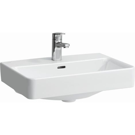 LAUFEN PRO S lavabo 550 x 380 mm, compact sans trop-plein, 3 trous de robinet design blanc LAUFEN