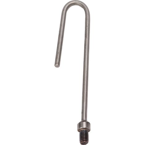 Crochet de suspension en acier inoxydable durable, fileté 8 mm, pour une utilisation intérieure et extérieure.
