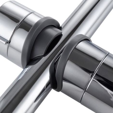 Support de Douche - Réglable en Hauteur - Chrome - Pour Utilisation Manuelle - 1 Pièce (1/4)