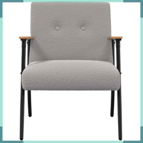 42017698 fauteuil Gris clair 59 x 75 x 78 cm (1/5)