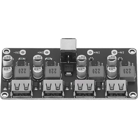 Abwärtswandler 4-Kanal USB 6–32 V auf 3–12 V Schnelllade-Gleichstromnetzteilplatine