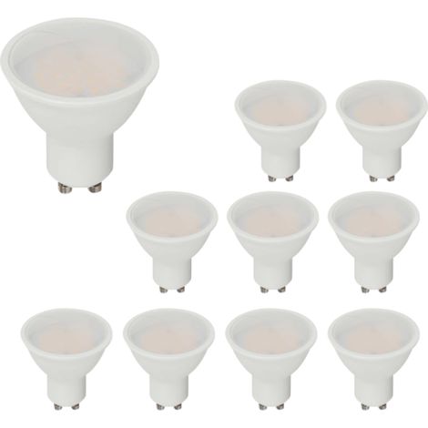 Lot de 10 Spots LED GU10 4,5W 100deg CREE Chip V-TAC VT-205 - 100 deg - Blanc neutre - 4000K