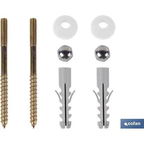 Conjunto Tornillos Verticales Fijación Inodoro M5 x 75 (1/5)