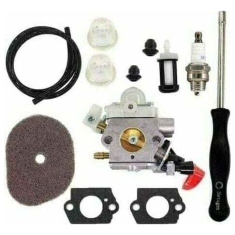 Carburateur avec Filtre à air pour Stihl FS40 FS50 FS56 FS70 FS70C FC70 FC56 FS56C HT56 HT56C KN56 KM56 KM56C Tondeuse Pièces 4144 120 0608 41441200608 C1M-s267A (1/5)