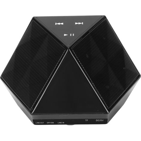 Enceinte Bluetooth sans fil D8 compatible Bluetooth 4.1, appels mains libres, fonction tactile rétroéclairée, design diamant. (1/5)