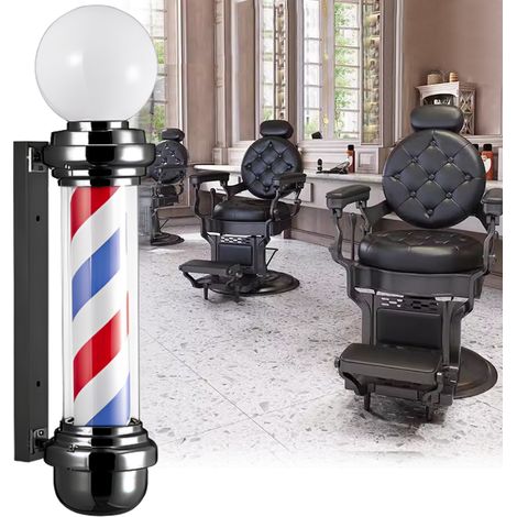 Lampada a LED da soffitto a colonna per barbiere, insegna pubblicitaria per salone di bellezza, 81,5 cm (1/2)