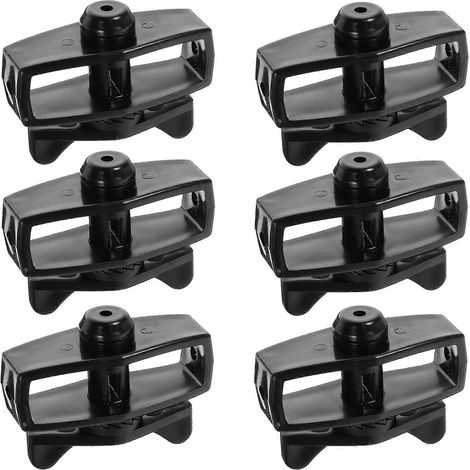 Lot de 6 tendeurs de câble, tendeurs de câble robustes, accessoires de serrage de câble-6.50X5.00X2.50CM-Black