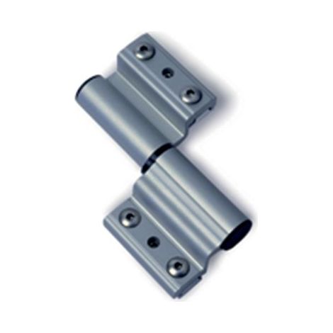 Paumelle porte-fenêtre alu FAPIM pour dormant 14x18 - gris ral 9006 - 5671-G5