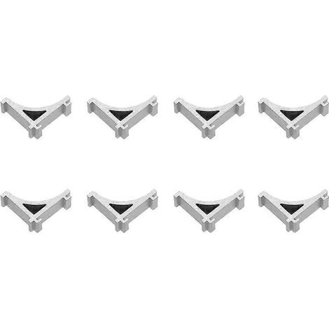 clips de fixation pour étagère de congélateur, crochets de support pour réfrigérateur, fixations pour étagère de réfrigérateur (aluminium, taille 5)-2.7X2.2cm (1/3)