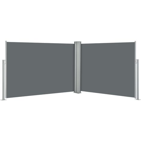 Toldo de protección lateral retráctil para terraza, jardín, terraza, balcón, protección visual, 120 x 1000 cm, antracita 020007109 (1/5)