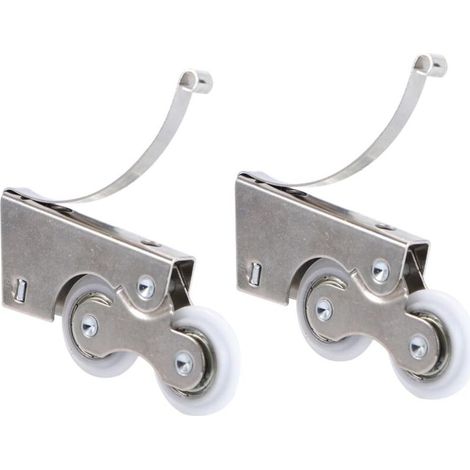 Stainless steel/titanium alloy two-wheel silent pulley for sliding wardrobe door (1/5)