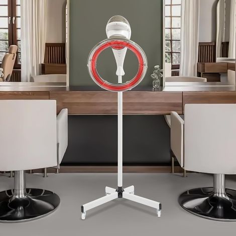 Chauffage De Coiffure Avec Support 950W, Appareil De Coloration Pour Salon De Coiffure, Rotation à 360°, Processeur De Couleur, Coiffage Permanent, Pour Salon Spa, Soins Capillaires à Domicile (Gris) (1/5)