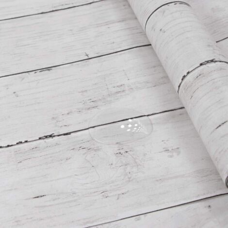 40X300cm Adhesive Paper for White Wood Furniture, Adhesive Wallpaper for Kitchen Furniture, Adhesive Vinyl Sticker Paper for Waterproof Decorative Furniture (1/5)