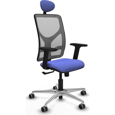 Chaise de bureau piqueras y crespo Motilla gris filet soutien lombaire (1/2)