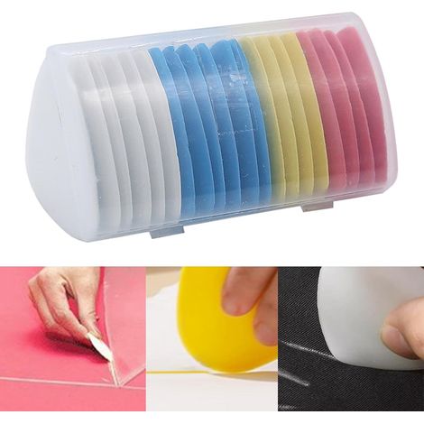 Craie de tailleur colorée – Outil de marquage pour la couture et le patronage (lot de 4 couleurs, 20 pièces en boîte plastique) (1/3)