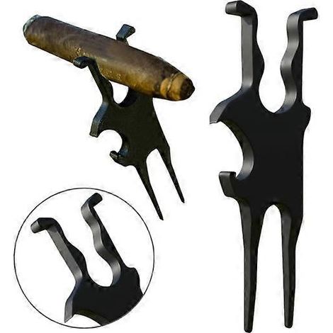 Porte-cigarette magnétique pour golf, outil de réparation de divots et de coups de bière, accessoire de golf multifonctionnel 3 en 1, cadeau pour homme ( ) (1/5)