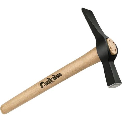 Martello per muratore con manico lungo 37 cm realizzato in legno -400 gr