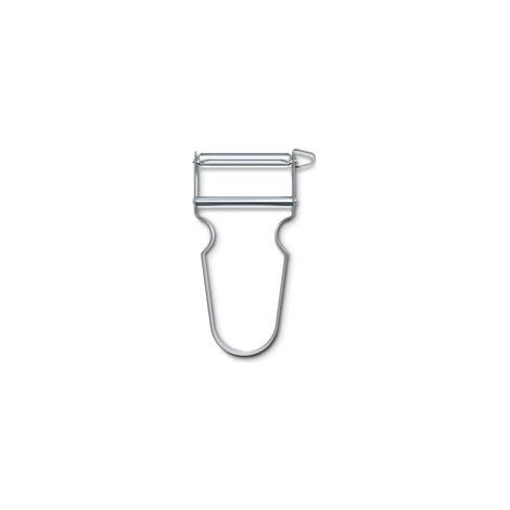 Pelapatate a forma di stella, lama a doppio taglio, taglio dritto ultra affilato, acciaio inox (modello 1) - Crezuo