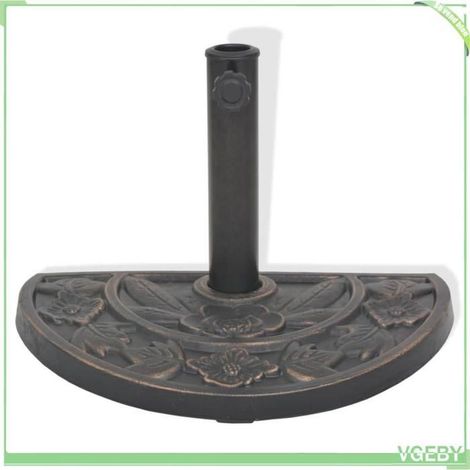 Socle de parasol (demi-cercle) - FAFEICY - 43655 - Bronze - Résine & acier - 9 kg (1/5)