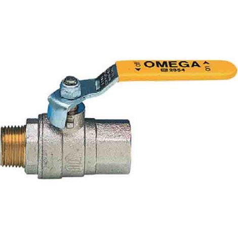 Valvola a sfera per gas mf con leva acciaio Pollici: 3/4" (1/3)
