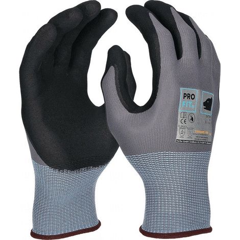 Gant EXTRA taille 10 gris/noir EN 388/EN 407 PSA II PRO FIT (Par 12)