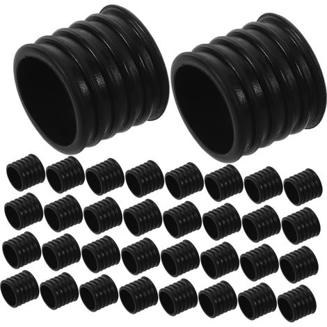 100 Pièces Anneau Antidérapant en Silicone pour Cintre, Noir, 2 Finition Mate, pour Robes et Vêtements, Usage Balcon Venteux ou Salle de Bain (1/5)