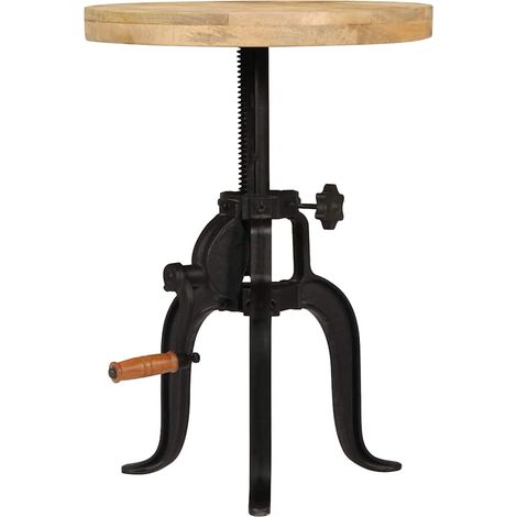 Maison Exclusive - Beistelltisch 45 x (45-62) cm Massivholz Mango (1/5)
