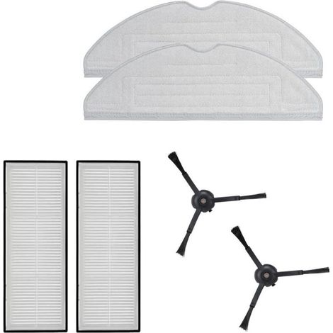 YMYNY Accessoire d'origine, avec lingettes, Filtre HEPA et Brosse latérale Noir pour aspirateur Robot S7/S7 Max Ultra/S7 Maxv Ultra/S7 Pro Ultra/S8/S8 +/S8 Pro Ultra (1/4)