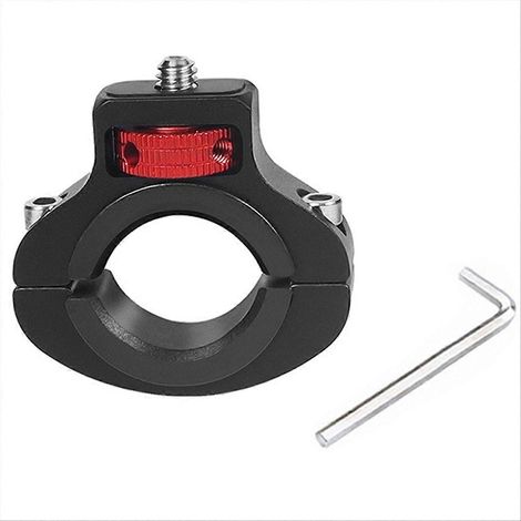 Support de fixation pour caméra sport X4/Pro avec vis 1/4 pour vélo, support de guidon pour vélo et moto, noir et rouge (1/5)
