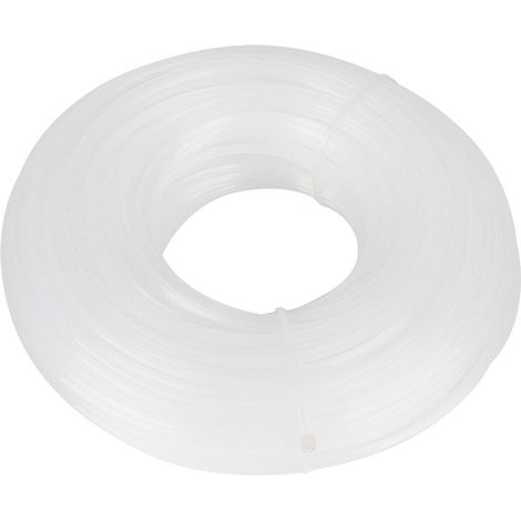 Fil de coupe carré blanc de 3 mm x 60 m, accessoire pour tondeuse à gazon, corde de rechange (1/5)