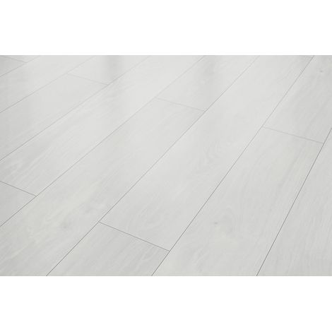 Classen Laminat Megaloc Aquaprotect 128,5 x 19,2 cm 8 mm Oak white creme Laminat (1/3)