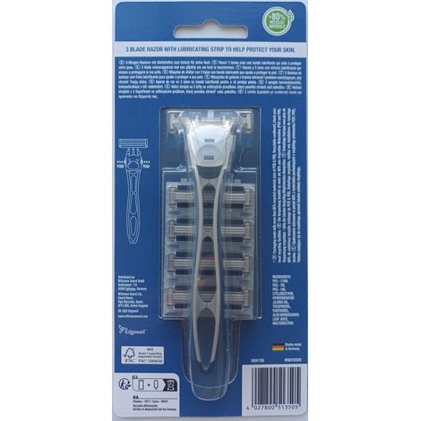 Cartucce per rasoio ibrido Wilkinson Essentials 3, 1+4 pezzi. (1/5)