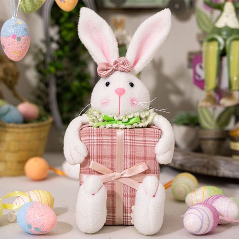 Panier En Osier Pour Bonbons De Pâques - Décor De Table Et Étagère - Contenant Pour Œufs Et Confiseries - 1 Pièce (1/4)