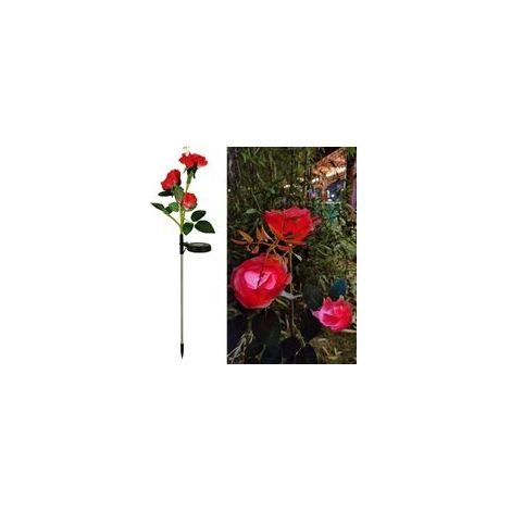 Décoration solaire en forme de rose pour jardin ou pelouse (1/5)