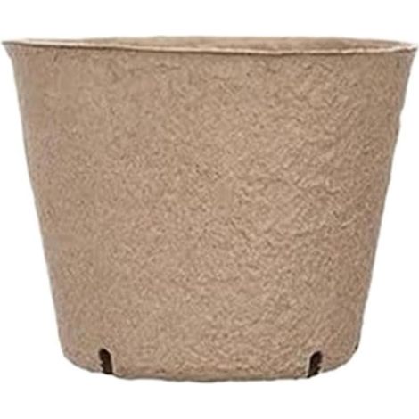 Pots de démarrage, godets plantation en pâte à papier avec trous drainage, conteneurs pépinière (1/5)