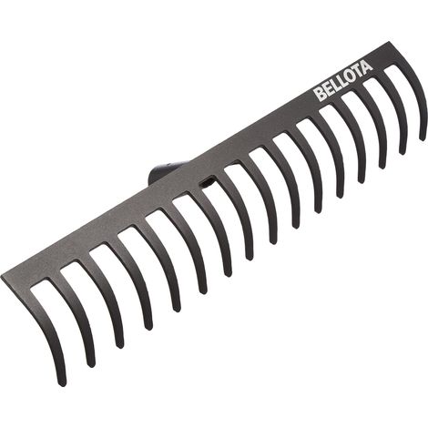 Râteau de Jardin avec 16 Dents - Tête en Acier - Râteau à Usage Moyen pour le Jardinage - Manche Non Inclus (1/5)
