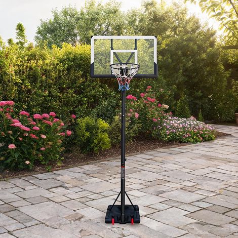 Panier de basket réglable 173-305 cm avec panneau PVC (1/5)