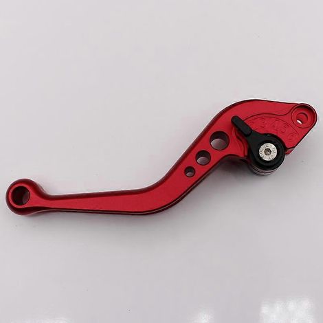 Accessoires de modification pour motos, guidon de frein et d'embrayage, modification du klaxon, poignée en alliage d'aluminium usinée CNC, tige de traction, frein à main, culbuteur (rouge et noir cour (1/5)