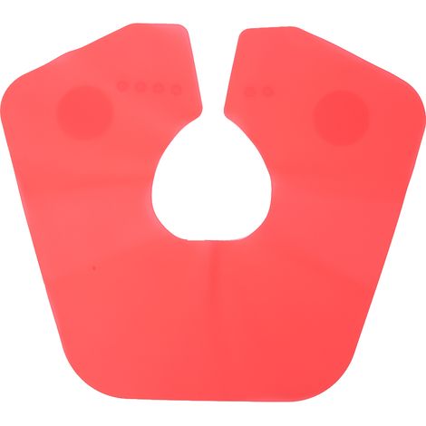 Cape de coiffure professionnel en silicone rouge pour coupe et coloration, imperméable, réutilisable, idéal salon de coiffure et domicile, tablier de barbier, 1 pièce. (1/5)