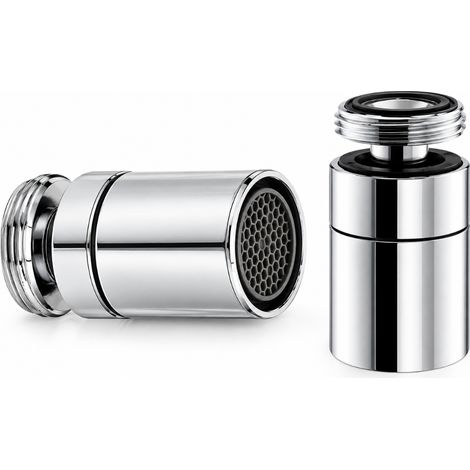 Schläfer 105012 Snodo M18x1 Maschio con Aeratore Femmina M16x1 Femmina Universale, Rompigetto Rubinetto Miscelatore Bidet Bagno, Filtro Anticalcare, Compatibile con NEOPERL HONEYCOMP Cromo. (1/5)