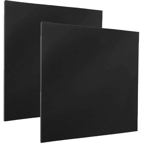 Vetro Sintetico Compatto 1000x1000 mm Nero Spessore 1 mm