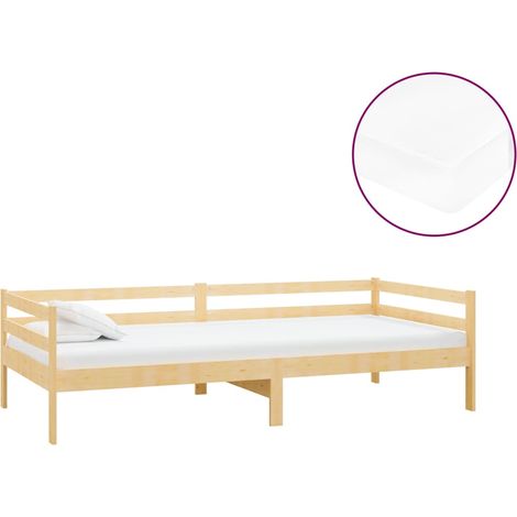 Maison Exclusive - Tagesbett mit Matratze 90x200 cm Kiefer Massiv