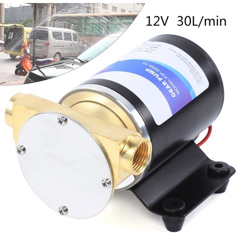 Bomba de agua Bomba de achique 12V 20 PSI bomba de limpieza de cubierta autocebante 30l/min Líquido automático para Bomba de achique Marina Bomba de agua para Botes, estanques, piscinas