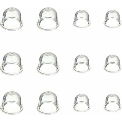 Accessoires de Carburateur 12 Pièces Carburateur Pompe Ampoule 19 mm et 22 mm Poire Pompe Amorcage pour Debroussailleuse Souffleur Tondeuse (1/5)