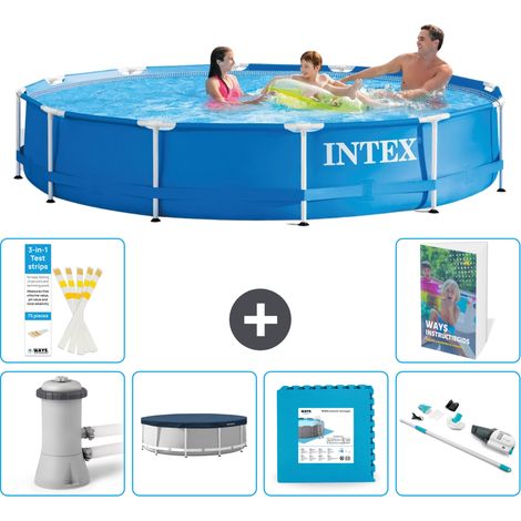 Frame Pool Rund - 366x76 cm - 7-teilig S183